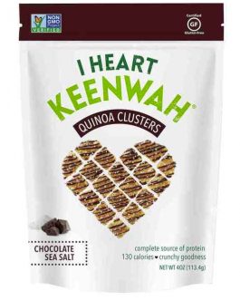 I Heart Keenwah Quinoa Cluster Chocolate Sea Salt  (6×4 OZ)