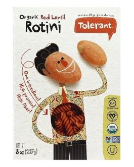 Tolerant Organic Red Lentil Rotini  (6×8 OZ)