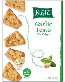 Kashi Garlic Pesto Pita Crisps (12×7.9 OZ)