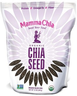 Mamma Chia Organic Black Chia Seeds (4×12 OZ)