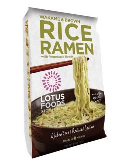 Lotus Foods Wakame & Brown Rice Ramen With Vegetable Soup (10×2.8 OZ)