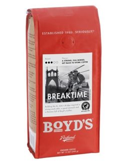 Boyd’s Coffee Ground Coffee Breaktime (6×12 OZ)