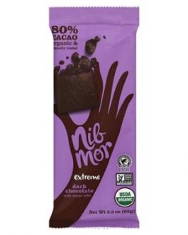 Nibmor Organic Extreme 80% Dark Chocolate  (12×2.2 OZ)