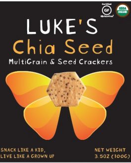 Luke’s Gluten Free Chia Seed Crackers (6×3.5 OZ)