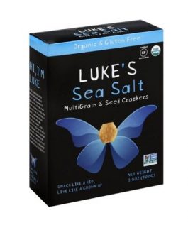 Luke’s Organic Mulitgrain & Seed Crackers Sea Salt (6×3.5 OZ)