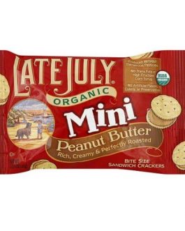 Late July Organic Bite Sized Peanut Butter Crackers (4×8 PACK)