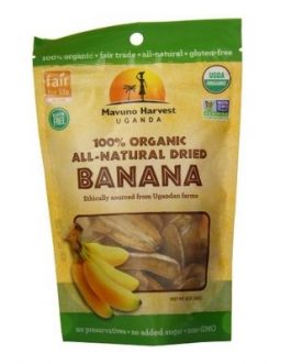 Mavuno Harvest Organic Gluten-Free Dried Banana (6×2 OZ)