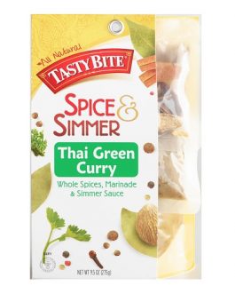 Tasty Bite Thai Green Curry Whole Spices & Simmer Sauce (5×9.5 OZ)