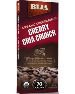 Bija Cherry Chia Crunch Chocolate Bar (10×3.17 OZ)