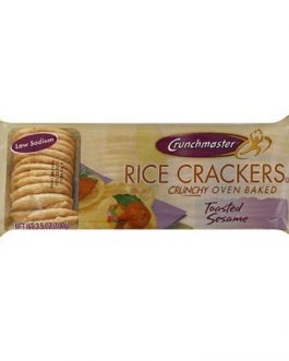 Crunchmaster Rice Crackers Toasted Sesame (12×3.5 OZ)