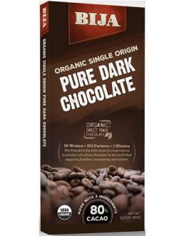 Bija Pure Dark Chocolate Bar Chocolate Bar (10×3.17 OZ)