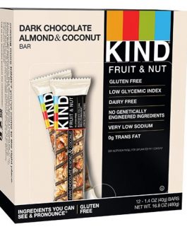 Kind Dark Chocolate Almond and Coconut Bars (12×1.4 OZ)