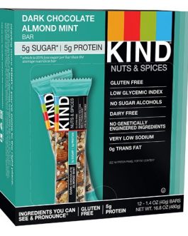 Kind Dark Chocolate Almond Mint Bars (12×1.4 OZ)