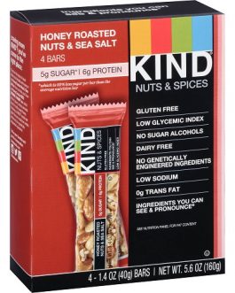 Kind Honey Roasted Nuts & Sea Salt Bar (12×1.4 OZ)