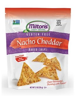 Milton’s Nacho Cheddar Baked Chips (12×5.5 OZ)