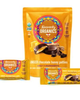 Heavenly Organics Chocolate Ginger Honey Patties (6×4.66 OZ)