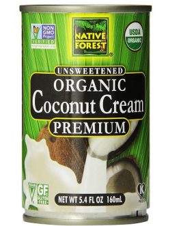 Native Forest Organic Premium Coconut Cream Unsweetened  (12×5.4 OZ)