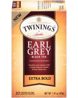 Twinings Extra Bold Earl Grey Black Tea (6×20 Ct)