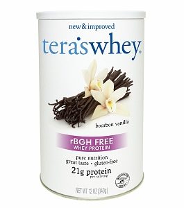 Tera’s Whey rBGH Free Whey Protein Bourbon Vanilla  (1×12 OZ)