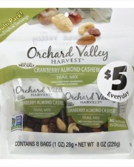 Orchard Valley Harvest Cranberry Almond Cashew (8X8 OZ)