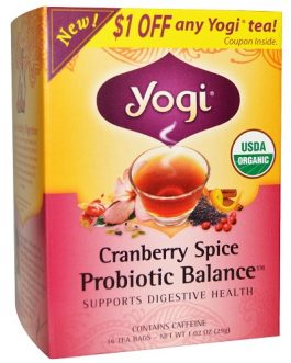 Yogi Tea Cranberry Spice Probiotic Balance  (6×16 BAG )