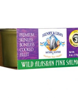 Henry & Lisa’s Natural Seafood Wild Alaskan Pink Salmon (12×7.5 OZ)