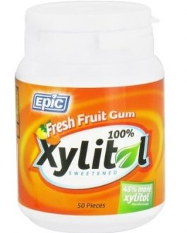 Epic Dental Xylitol Fresh Fruit Gum (1×50 Ct)