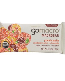 Go Macro Sunflower Butter And Chocolate Macrobar (12×2.3 OZ)