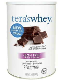 Tera’s Whey rBGH Free Whey Protein Dark Chocolate Cocoa (1×24 OZ)