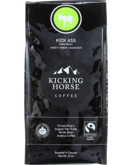 Kicking Horse Coffee Kick Ass Dark Roast Whole Bean (6×10 OZ)