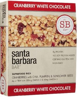 Santa Barbara Bar Cranberry White Chocolate (12X1.58 OZ)