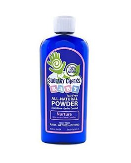 Squeaky Cheeks Natural Baby Powder (6×5 OZ)