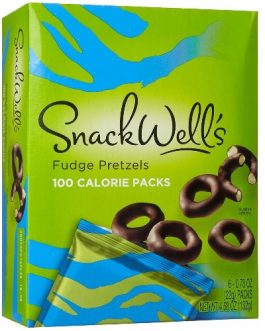 Snackwells Dipped Pretzels, Fudge (6X6 Pack)