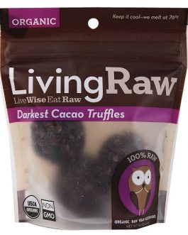 Living Raw Organic Darkest Cacao Truffles  (12×1.59 Z   )