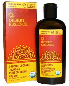 Desert Essence Organic Coconut, Jojoba & Pure Coffee Oil (1×4 OZ)