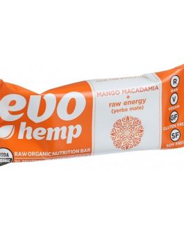 Evo Hemp Organic Mango Macadamia Energy Bar (12×1.7 OZ)