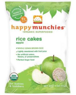 Happy Baby Happy Munchies Rice Cakes Apple (10×1.4 OZ)