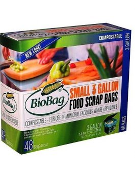 Bio Bag Compostable Small 3 Gallon Bags (12×48 Ct)