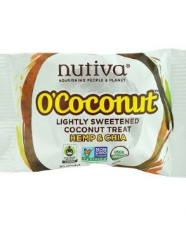 Nutiva O’Coconut Lightly Sweetened Coconut Treat, Hemp & Chia (24X0.5 OZ)