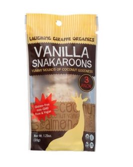 Laughing Giraffe Organics Vanilla Snakaroons (8×1.25 OZ)