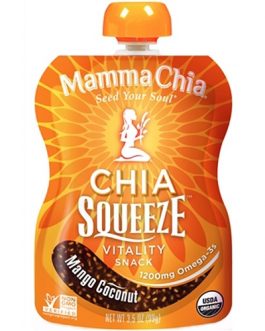 Mamma Chia Squeeze Vitality Snack Mango Coconut (6×3.5 OZ)