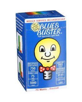 Blues Buster Full Spectrum Light Bulb Frosted 75 Watt (1×1 EACH)