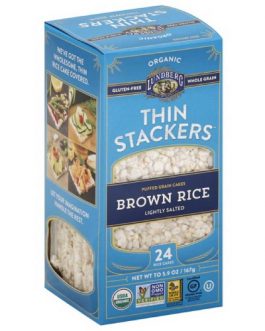 Lundberg Organic Brown Rice Low Sodium Stackers (12×5.9 OZ)