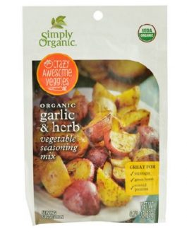 Simply Organic Vegetable Seasoning Mix Garlic & Herb (12X0.71 OZ)