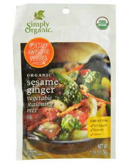 Simply Organic Vegetable Seasoning Mix Sesame Ginger (12X1 OZ)