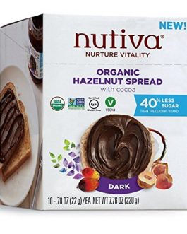 Nutiva Organic Hazelnut Spread, Dark (10X0.78 OZ)