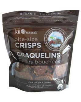 Kii Naturals Bite-Size Crisps Dark Cocoa Cherry (12×5.3 OZ)