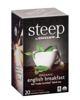 Bigelow  Steep Organic English Breakfast Black Tea (6×20 BAG )