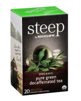 Bigelow Steep Organic Pure Green Decaffeinated Tea (6×20 BAG )