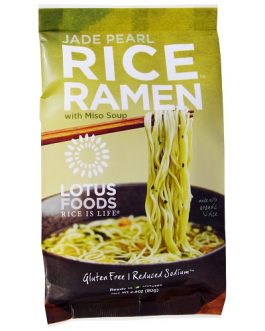 Lotus Foods Rice Ramen Noodles Jade Pearl Rice with Miso Soup (10×2.8 OZ)